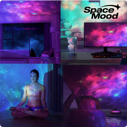 Lampka Astronauta SpaceMood™ – Projektor Gwiazd+ Pilot Do Zmieniania Kolorów GRATIS!